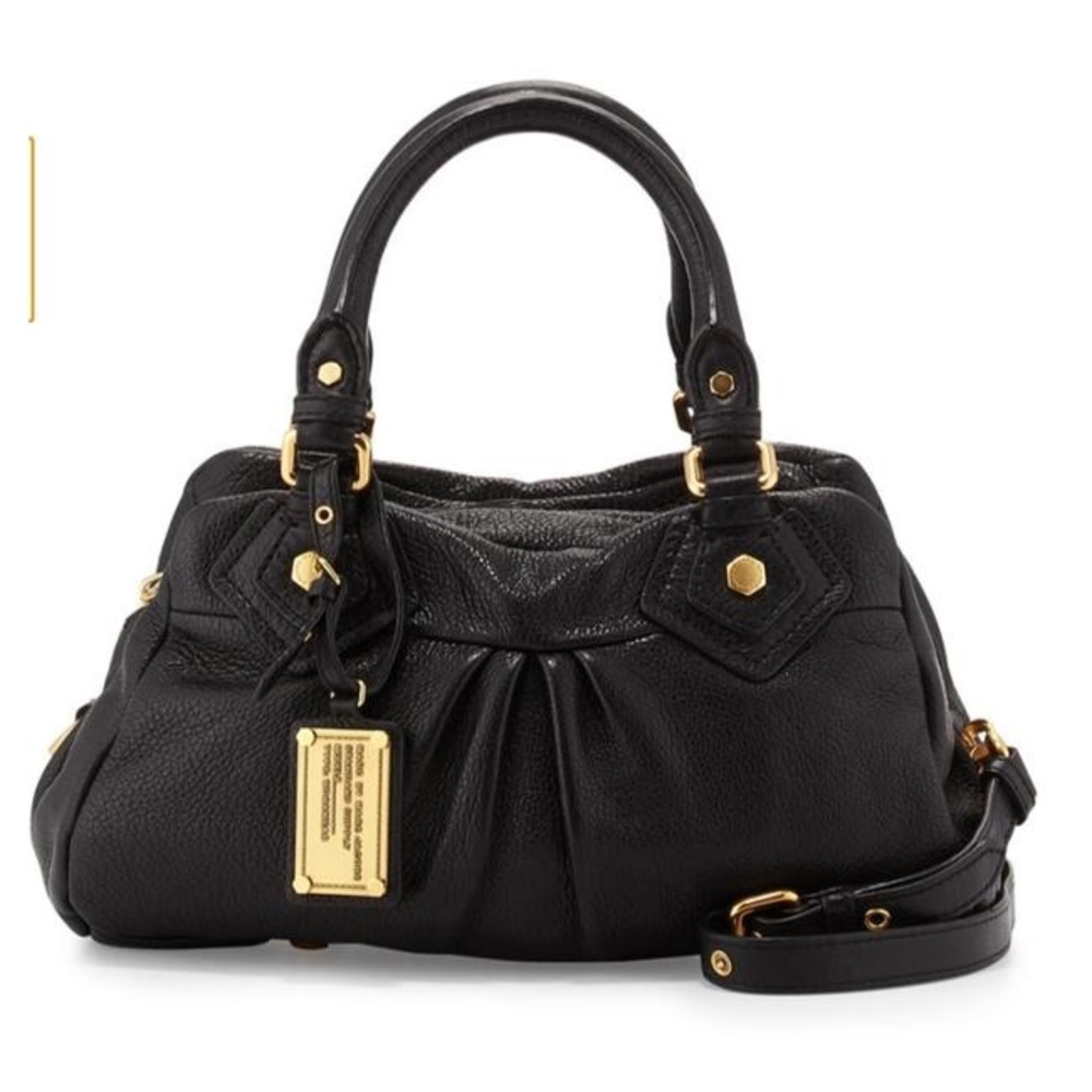 marc jacobs classic q-baby groovee leather black